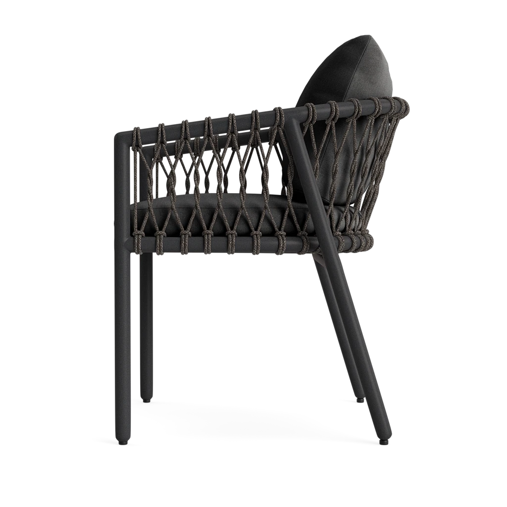 Cushioned Rope Dining Armchair
