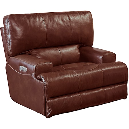 Casual Power Lay Flat Recliner with Power Headrest