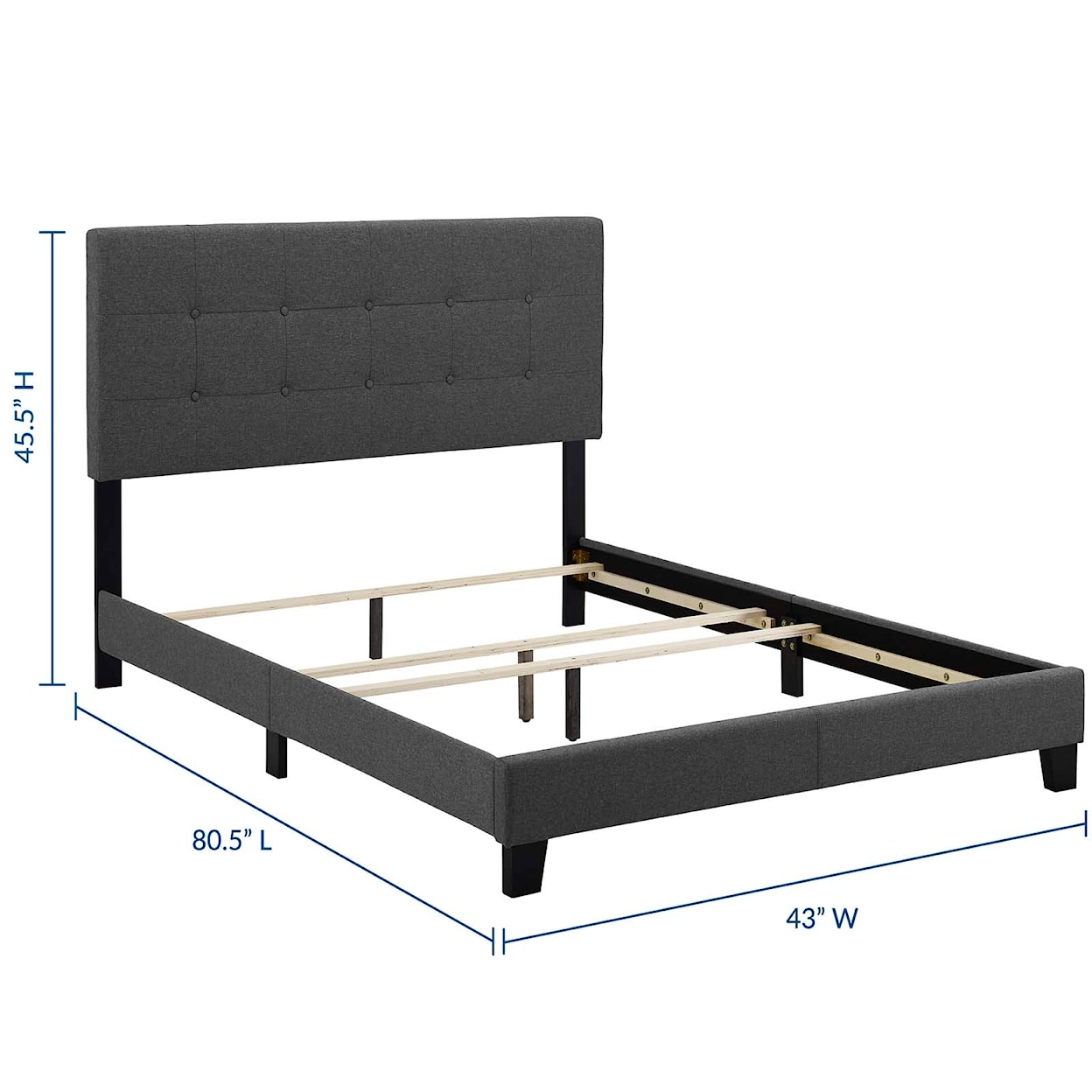 Modway Amira Twin Upholstered Bed