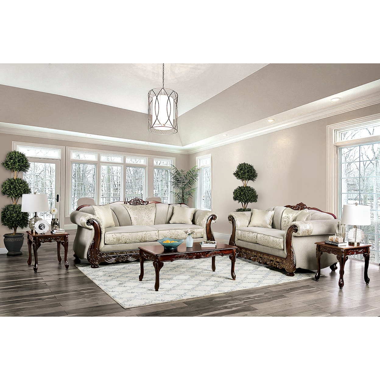 FUSA Newdale Sofa and Loveseat Set 