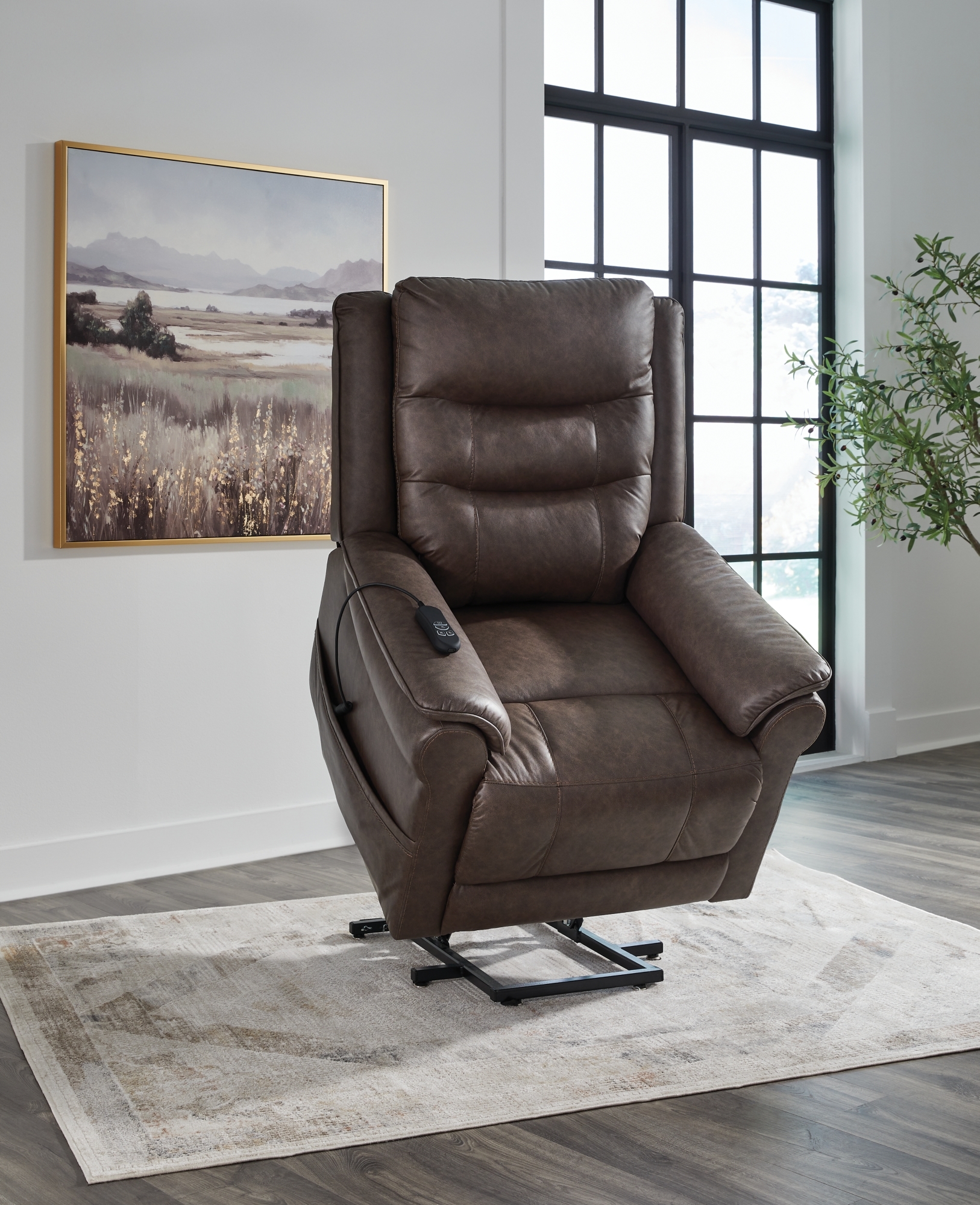 Signature Design by Ashley Oatman Power Lift Recliner
