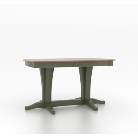 Customizable Boat Shape Counter Table