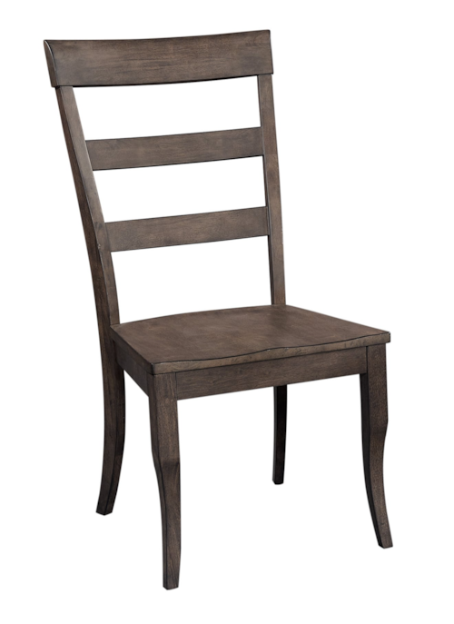 Transitional 2-Count Dining Side Chairs with Ladder Back