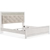 StyleLine Clara King Upholstered Panel Bed