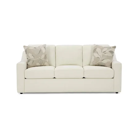 Contemporary Queen Sleeper Sofa with Innerspring Mattress