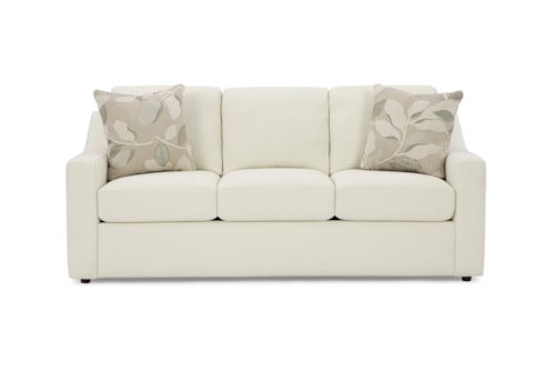 Contemporary Queen Sleeper Sofa with Memory Foam Mattress