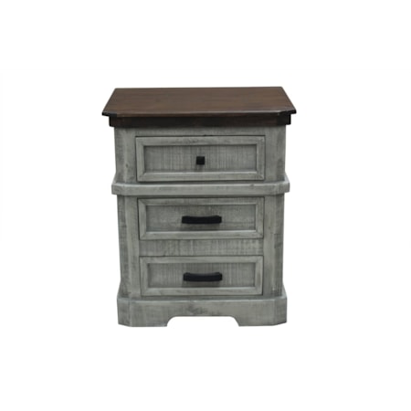 3-Drawer Nightstand