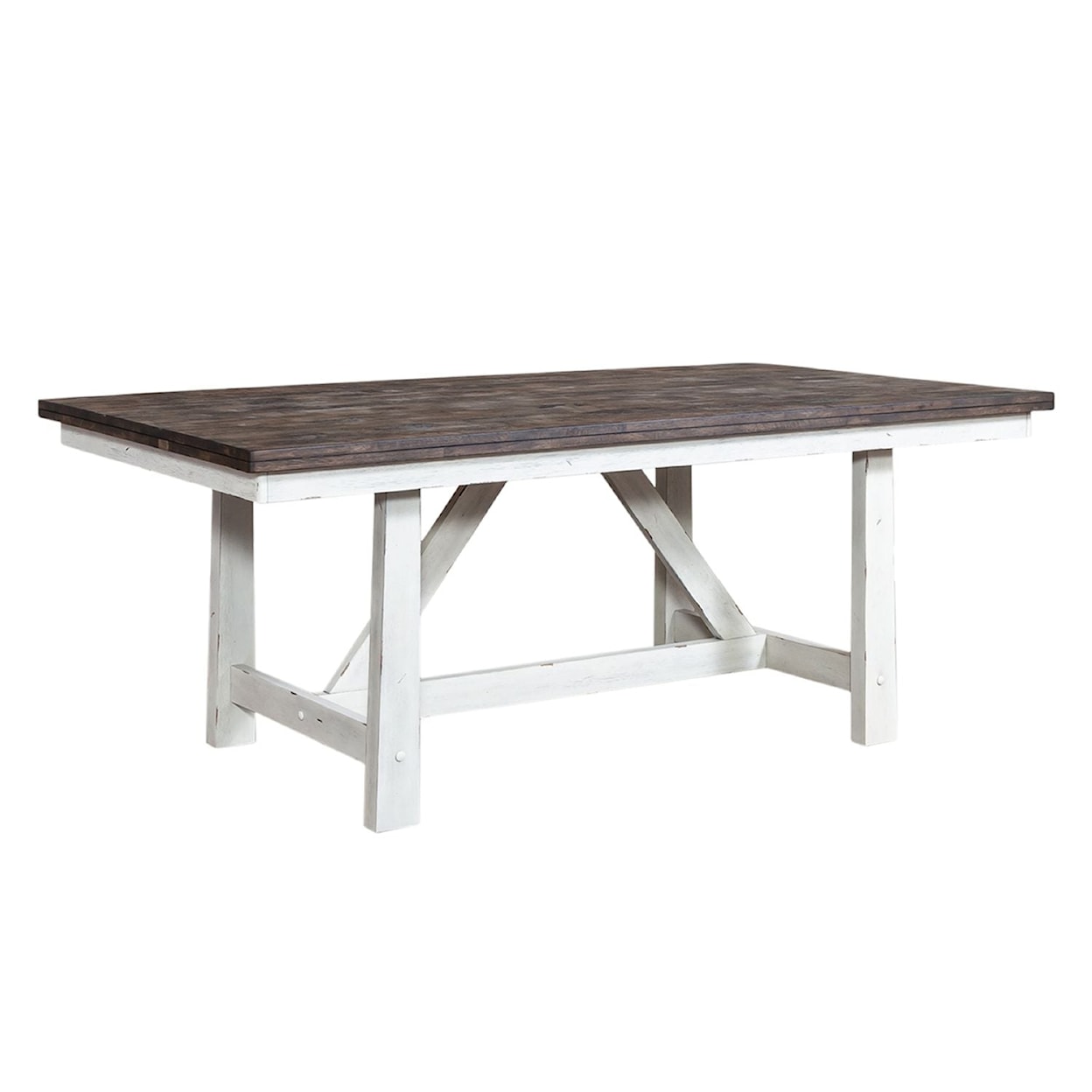 Libby Farmhouse 5-Piece Trestle Table Set