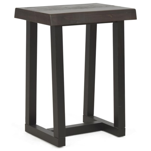 Transitional Counter Height Bar Stool with Live Edge