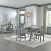 Libby Newport 5-Piece Trestle Table Set