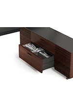 BDI Corridor Contemporary 2-Door Media Console with Center Drawer