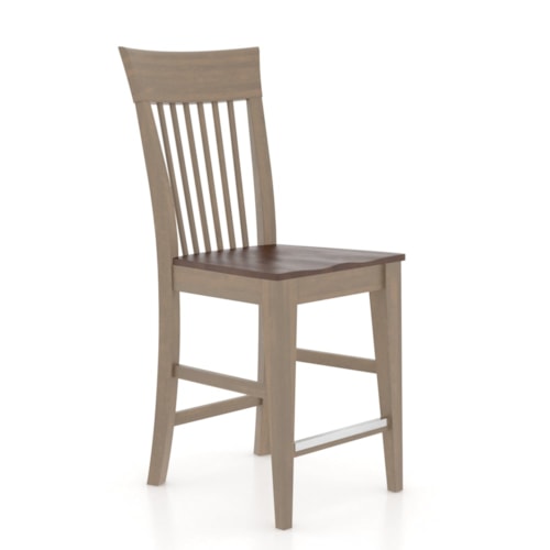 Transitional Customizable 24" Fixed Stool