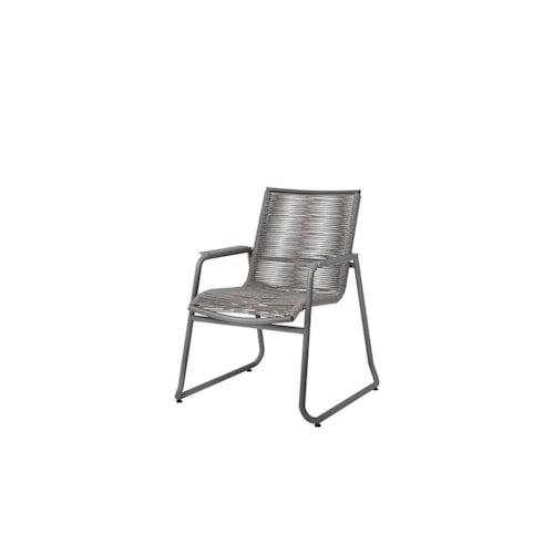 Stackable Dining Arm Chair - Fog / Graphite