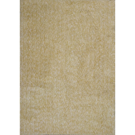 6' X 6' Yellow Heather Shag Area Rug