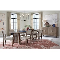 Transitional 9-Piece Dining Set