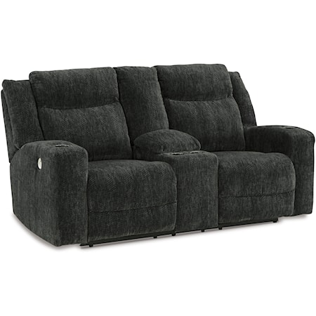 Power Reclining Loveseat with Console