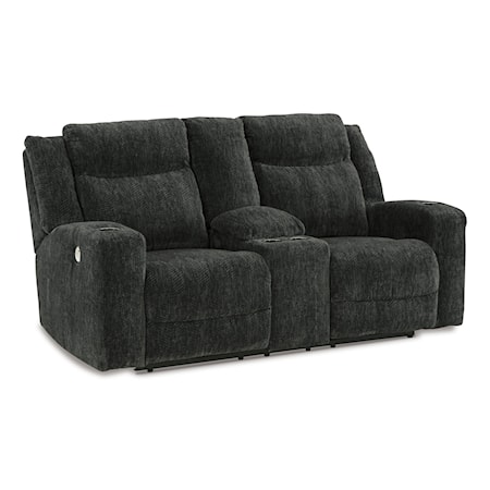 Power Reclining Loveseat with Console