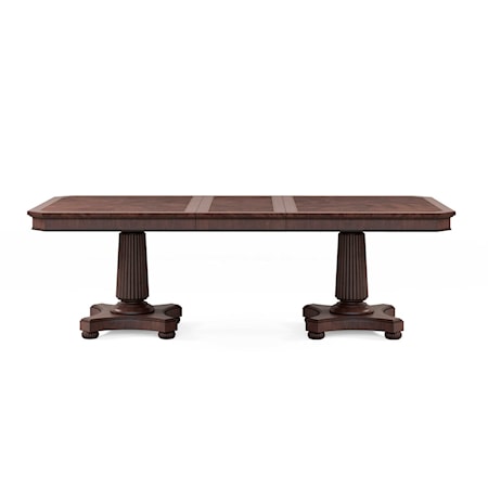 Double Pedestal Dining Table