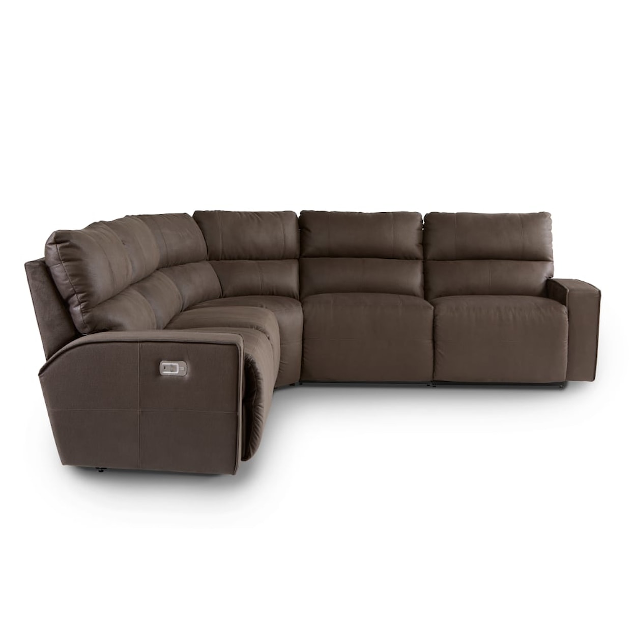 La-Z-Boy Maddox Power 4-Seat Sectional Sofa w/ HR & Lumbar