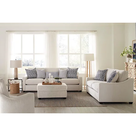 Dakota 3-Piece Transitional Living Room Set - Sand