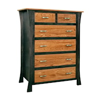 Customizable Shaker Solid Wood 6-Drawer Chest