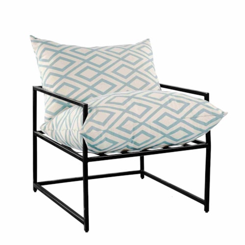 Contemporary Metal Accent Chair