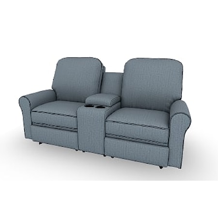 Power Reclining Space Saver Loveseat