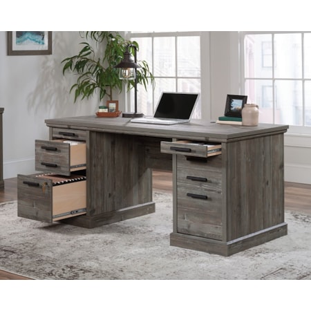 Aspen Post Double Pedestal Executive Desk