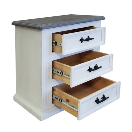 3-Drawer Nightstand