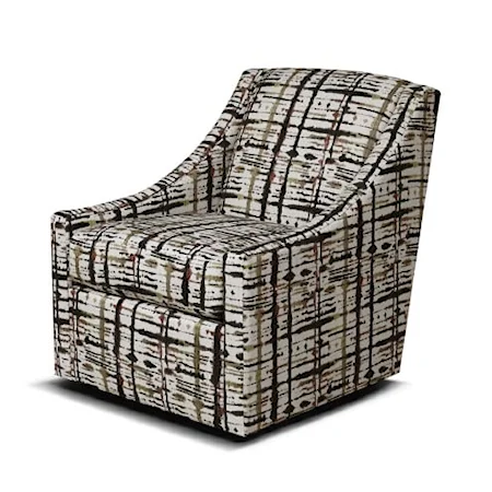 Contemporary Swivel Glider Accent Chair 