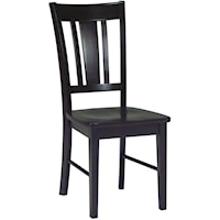 Transitional San Remo Dining Chair in Rich Mocha