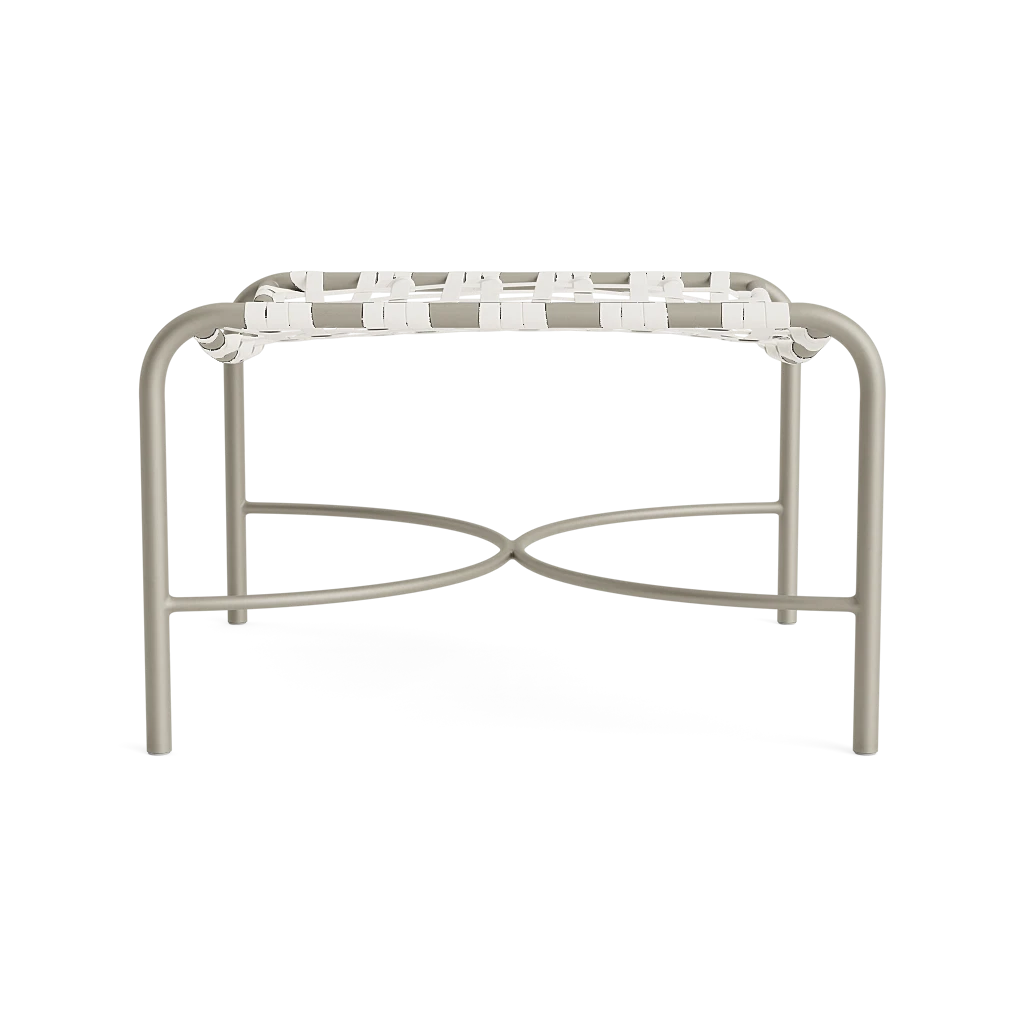 Vinyl Strap Chair Ottoman