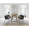 Canadel Modern Glass Top Dining Table