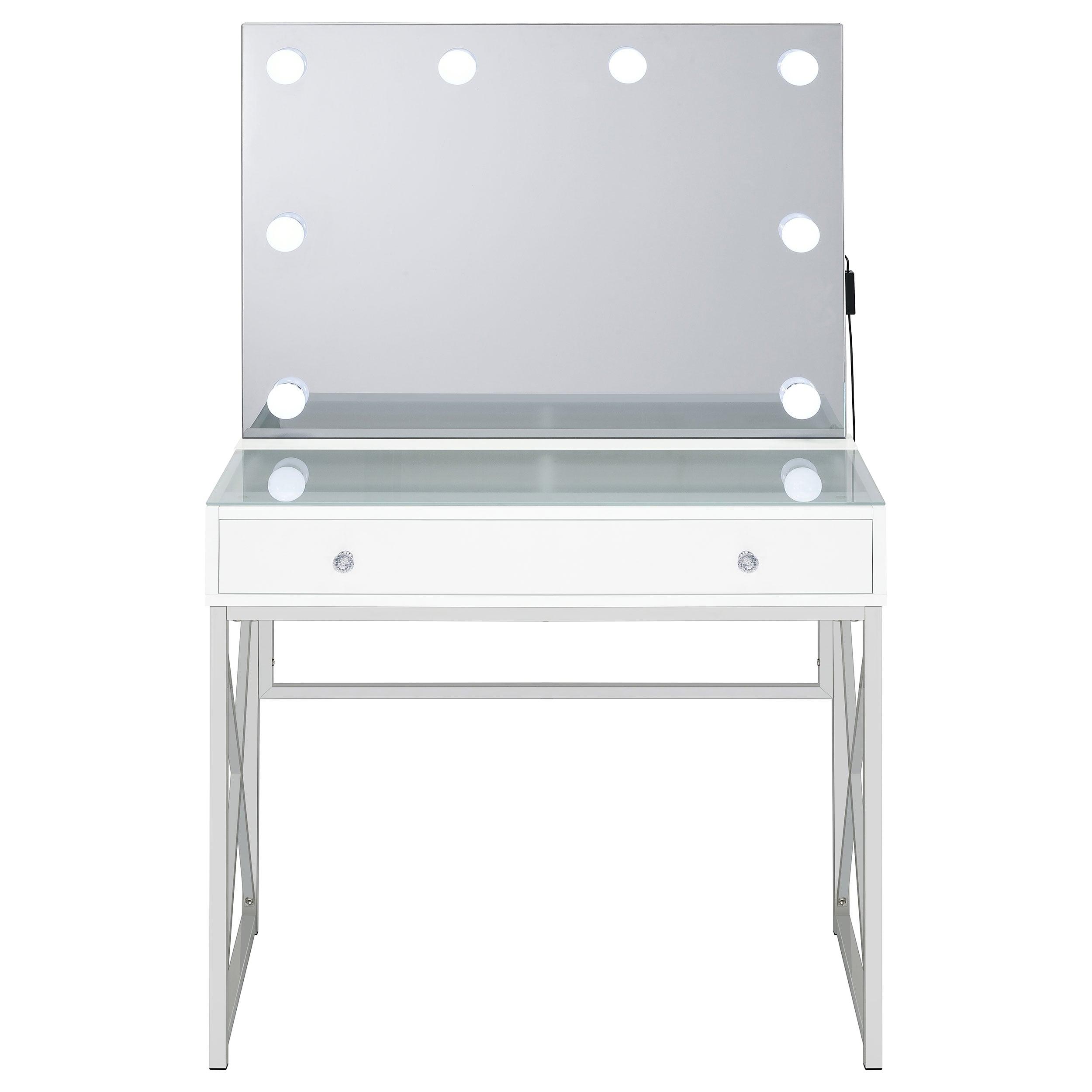 Coaster Eliza Eliza Vanity Set w/ Lighting & Stool