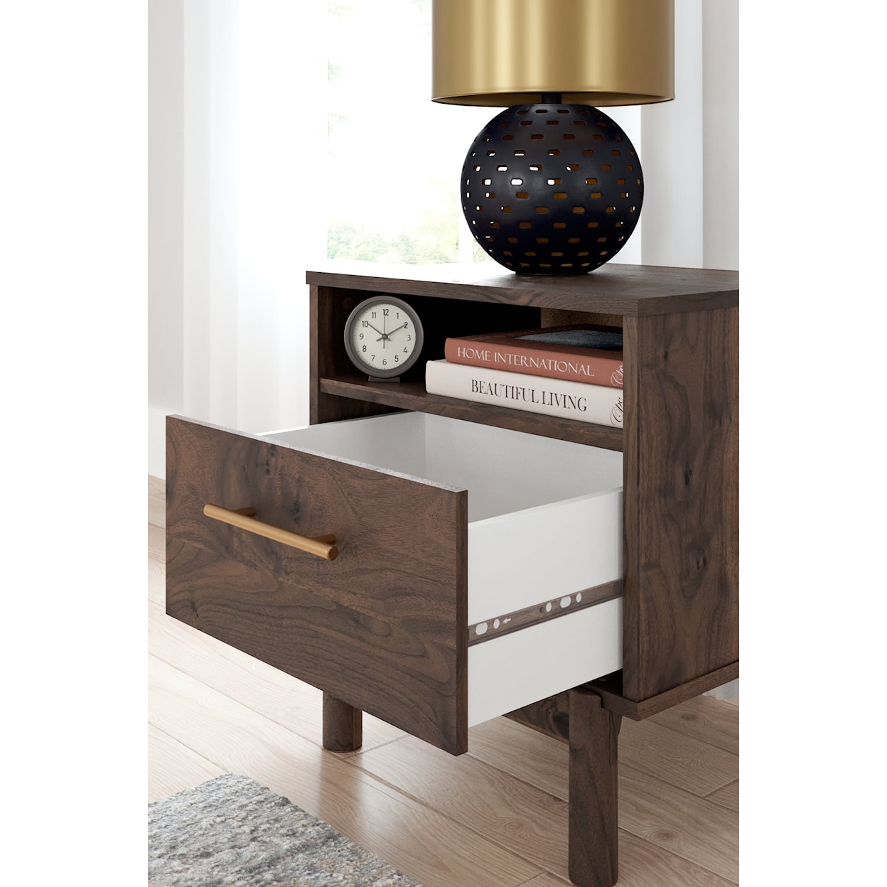 Ashley Signature Design Calverson 1-Drawer Nightstand