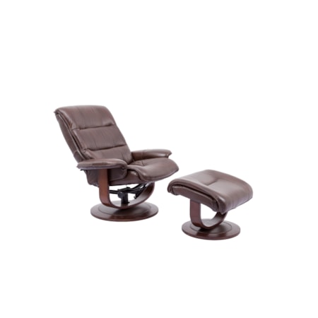 Swivel Chair and Ottoman