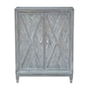 Accentrics Home Accents Weathered Grey Wash Transitional Bar Cabinet