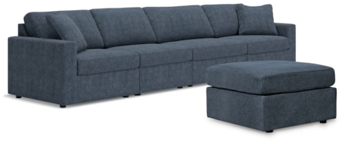 4-Piece Sectional And Ottoman