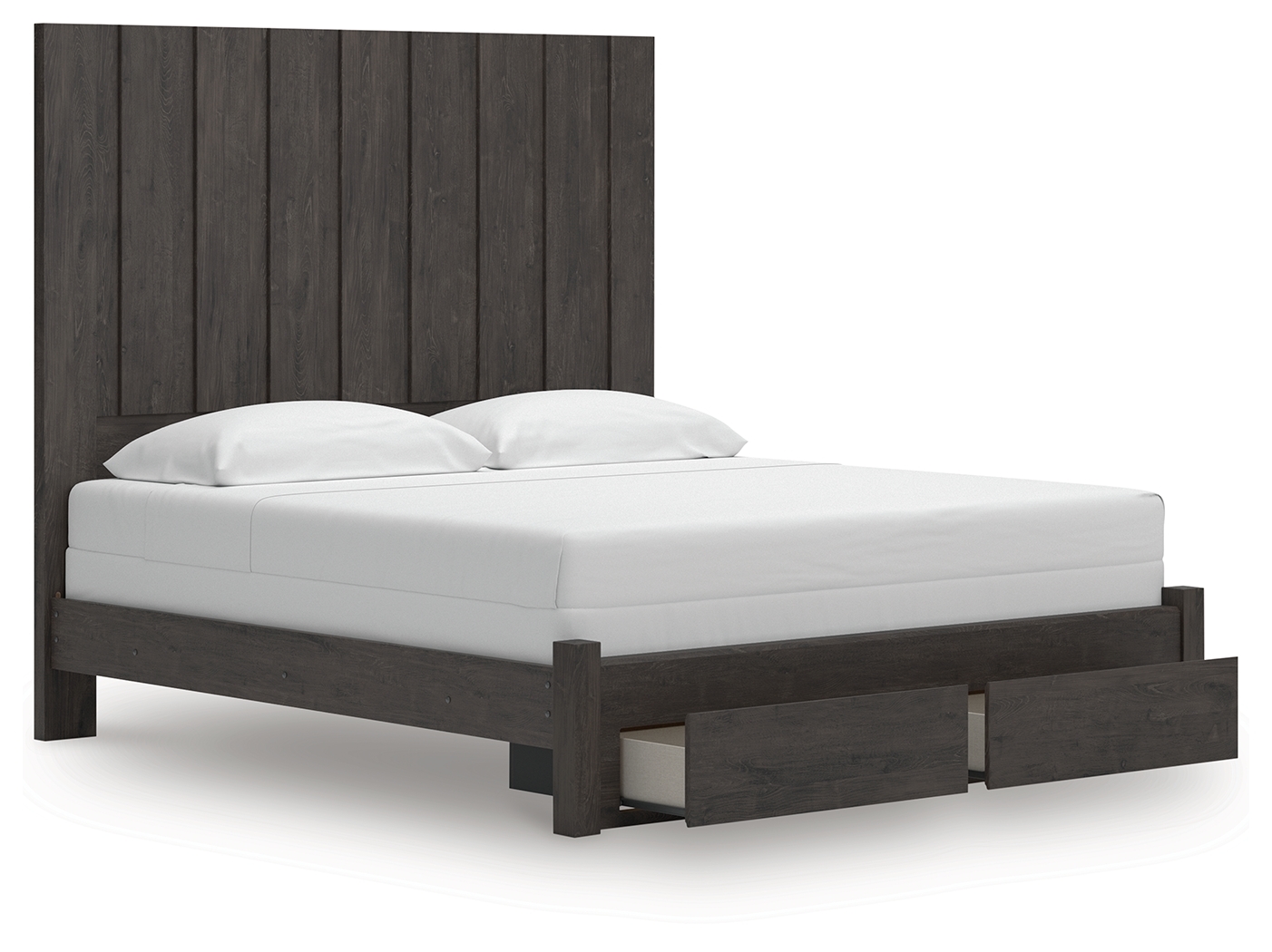 King Panel Storage Bed