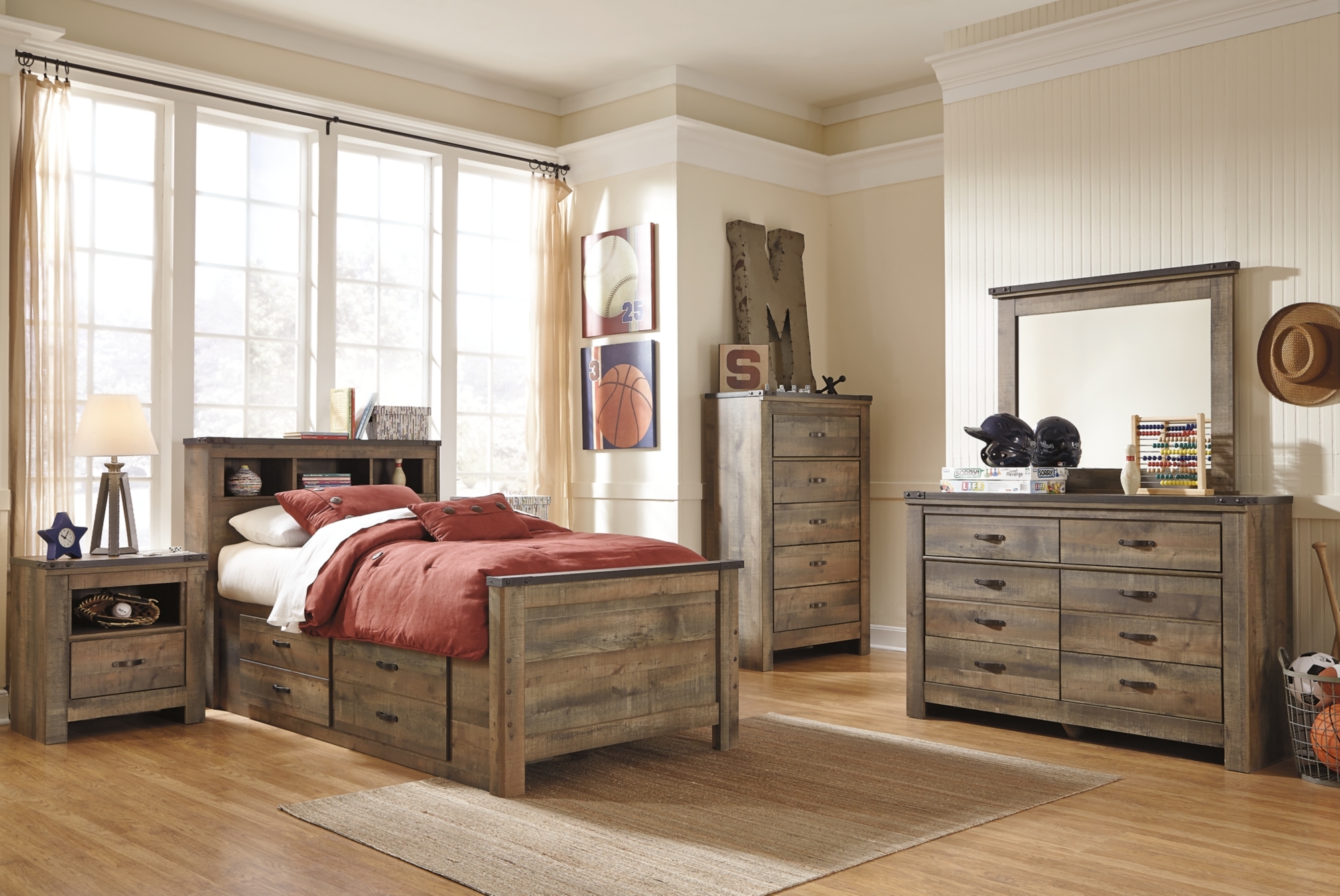 Twin Bookcase Bed