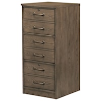 Transitional 3-Drawer File Cabinet with Locking Drawers