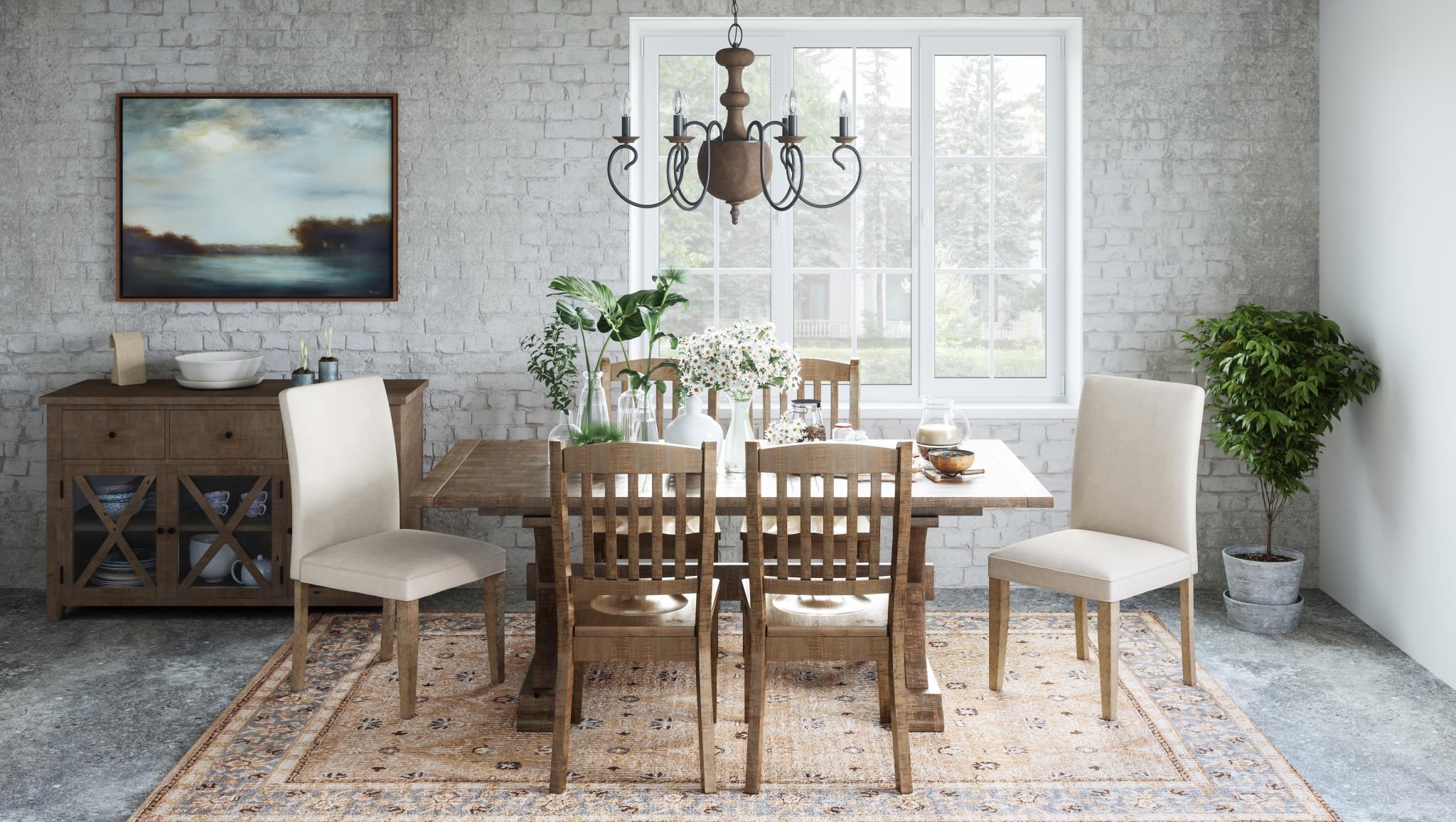 6-Piece Dining Table and Chair Set