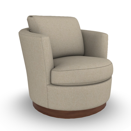 Swivel Barrel Chair