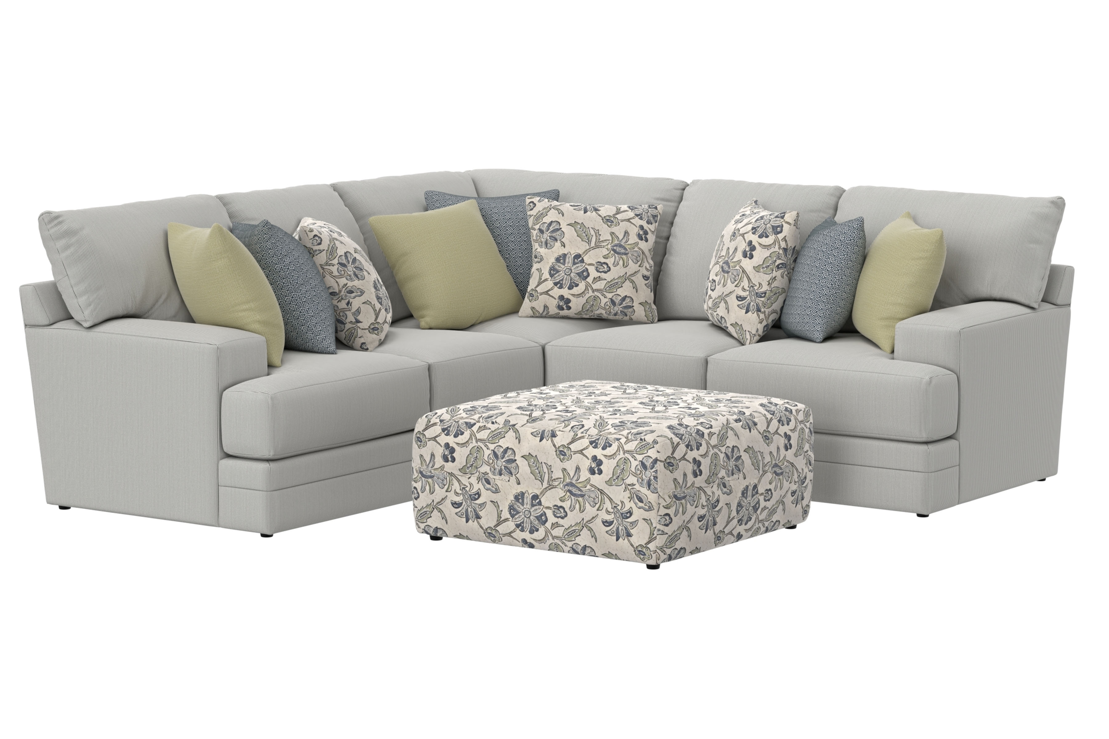 4-Piece Sectional Sofa with Cocktail Ottoman