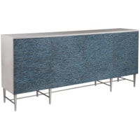 Contemporary 4-Door Deepwater Media Console
