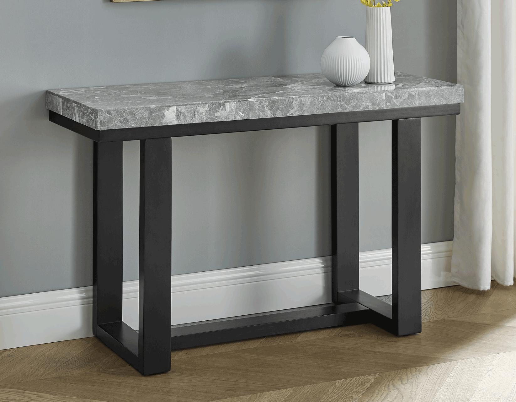 Marble-Top Console Table
