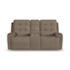 Flexsteel Iris Power Reclining Console Loveseat