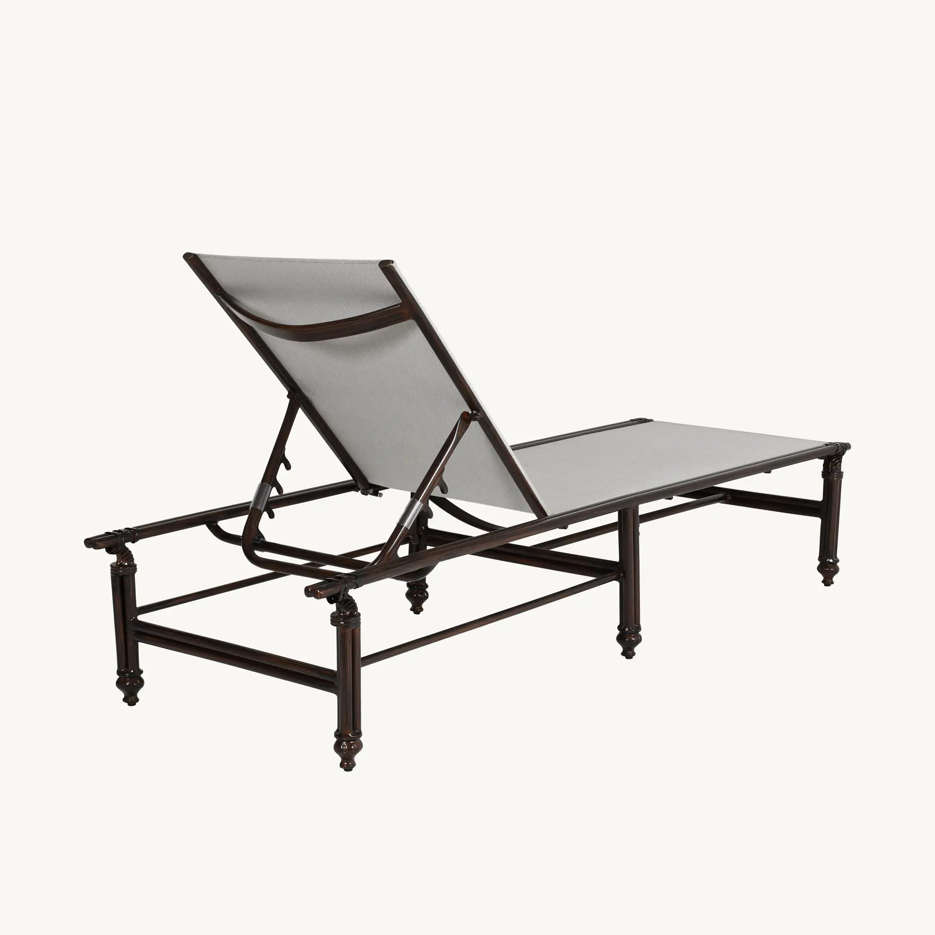 Armless Adjustable Sling Chaise Lounge