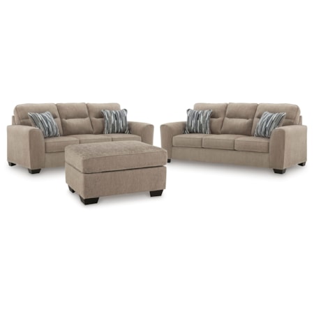 2 Sofas And Ottoman
