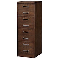 Transitional 4-Drawer File Cabinet with 2 Locking Drawers